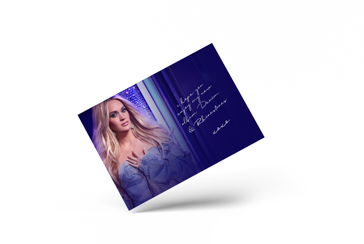 Denim & Rhinestones Signed Card